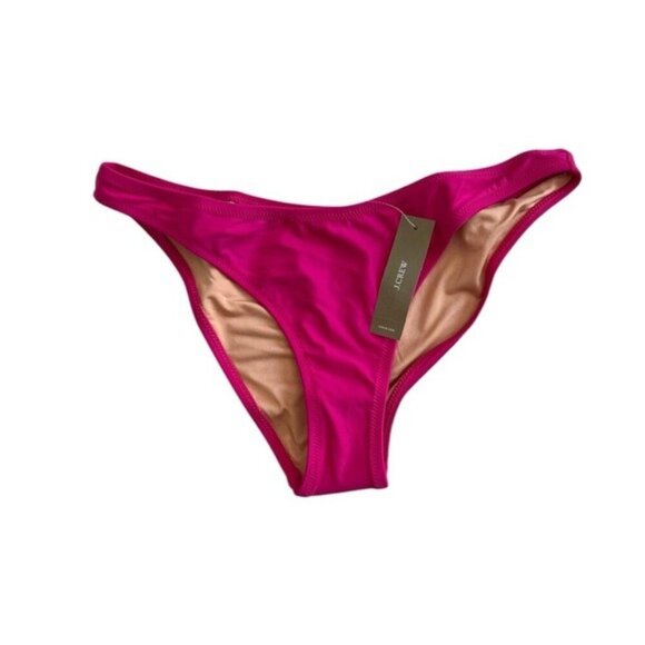 🌻NEW w.tags J. Crew Pink Fushia Heritage 1989 high-leg bikini bottoms - Picture 3 of 9
